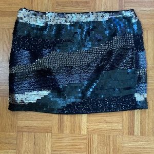 Sequin Mini Skirt